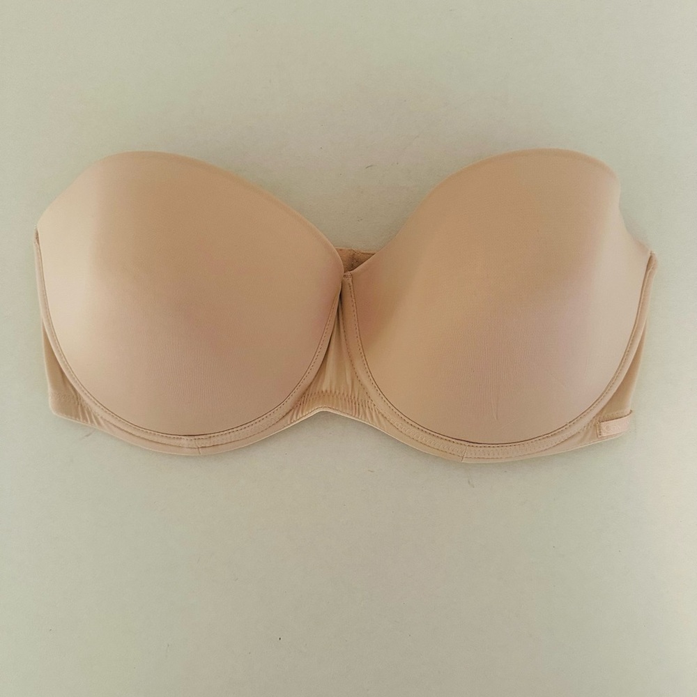 Calvin Klein Beige Underwire Strapless Bra 34D